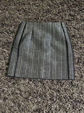 MY26 Mugler High Waist Metallic Skirt
